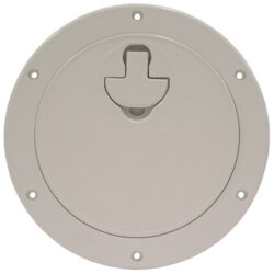 Deck plate with latch