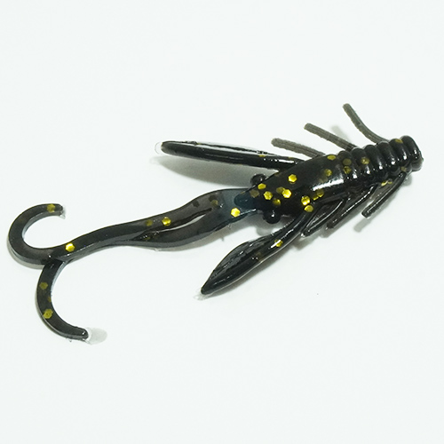 Strike Tiger - The Strike Tiger 1 inch nymph soft plastic in 'black n gold'  is one of our best trout lures for fishing small streams and creeks. This  particular lure is
