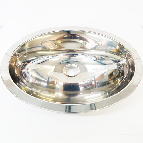 Sink Oval - Large Polished Stainless Steel
