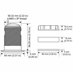 Raymarine CPT-S Thru-Hull Plastic
