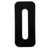 NUMBER 6" BLACK - "0"/"O"