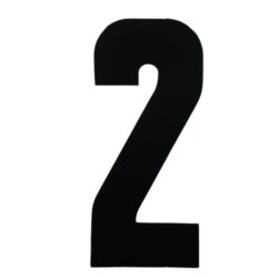 Registration Numbers 6" Black