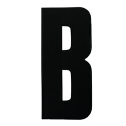 Boat Registration Letters 6" Black