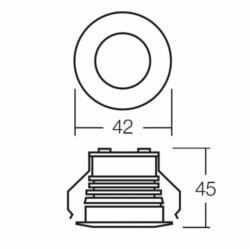 Narva Led Downlight Round (0.24A at 9-33V)