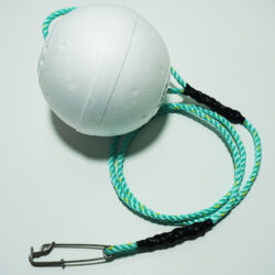 Polystyrene 8" Float with Rope and Clip