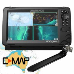 Lowrance HOOK Reveal 9 TripleShot with CMAP