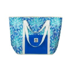 Good Vibes Co. Beach Tote - Peacock Paradise