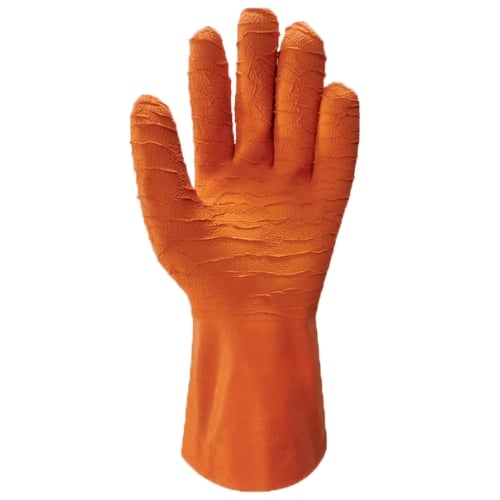 Orange Ruffy Cray Gloves
