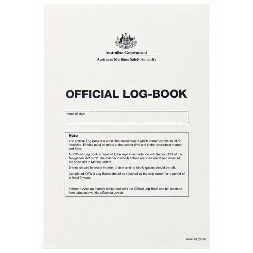 Official Log Book (AMSA 361)