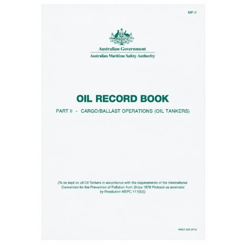 Oil Record Book Part II